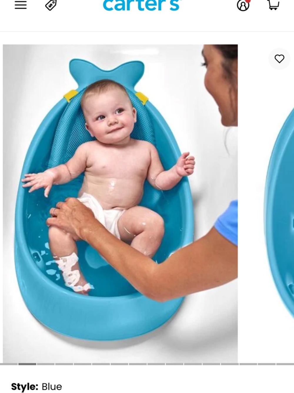 Skip Hop Baby Bath Tub - Bright Blue